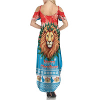 Luxembourg Christmas Summer Maxi Dress Schei Chreschtdeeg Xmas Pattern - Wonder Print Shop