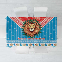 Luxembourg Christmas Tablecloth Schei Chreschtdeeg Xmas Pattern - Wonder Print Shop