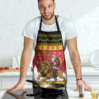 Belgium Christmas Personalized Apron Santa Riding Lion - Wonder Print Shop
