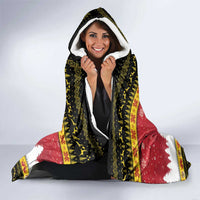 Belgium Christmas Personalized Hooded Blanket Santa Riding Lion - Wonder Print Shop