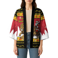 Belgium Christmas Personalized Kimono Santa Riding Lion - Wonder Print Shop