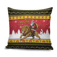 Belgium Christmas Personalized Pillow Cover Santa Riding Lion - Wonder Print Shop
