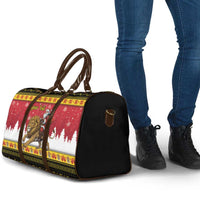 Belgium Christmas Personalized Travel Bag Santa Riding Lion - Wonder Print Shop