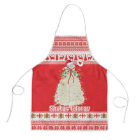 Georgia Christmas Chichilaki Apron Celebrate Georgian Tradition - Wonder Print Shop