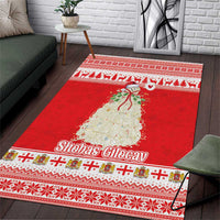 Georgia Christmas Chichilaki Area Rug Celebrate Georgian Tradition - Wonder Print Shop