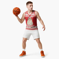 Georgia Christmas Chichilaki Basketball Jersey Celebrate Georgian Tradition - Wonder Print Shop