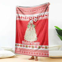 Georgia Christmas Chichilaki Blanket Celebrate Georgian Tradition - Wonder Print Shop