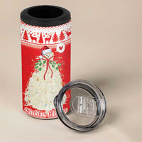 Georgia Christmas Chichilaki 4 in 1 Can Cooler Tumbler Celebrate Georgian Tradition - Wonder Print Shop