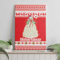 Georgia Christmas Chichilaki Canvas Wall Art Celebrate Georgian Tradition - Wonder Print Shop