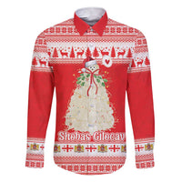 Georgia Christmas Chichilaki Family Matching Short Sleeve Bodycon Dress and Hawaiian Shirt Celebrate Georgian Tradition - Wonder Print Shop