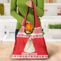 Georgia Christmas Chichilaki Grocery Bag Celebrate Georgian Tradition - Wonder Print Shop