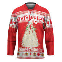Georgia Christmas Chichilaki Hockey Jersey Celebrate Georgian Tradition - Wonder Print Shop