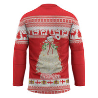Georgia Christmas Chichilaki Hockey Jersey Celebrate Georgian Tradition - Wonder Print Shop