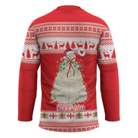 Georgia Christmas Chichilaki Hockey Jersey Celebrate Georgian Tradition - Wonder Print Shop