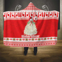 Georgia Christmas Chichilaki Hooded Blanket Celebrate Georgian Tradition - Wonder Print Shop