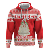 Georgia Christmas Chichilaki Hoodie Celebrate Georgian Tradition - Wonder Print Shop
