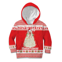 Georgia Christmas Chichilaki Kid Hoodie Celebrate Georgian Tradition - Wonder Print Shop