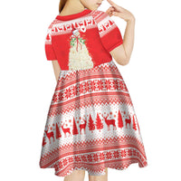 Georgia Christmas Chichilaki Kid Short Sleeve Dress Celebrate Georgian Tradition - Wonder Print Shop