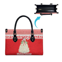 Georgia Christmas Chichilaki Leather Bag Celebrate Georgian Tradition - Wonder Print Shop