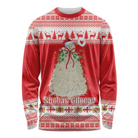 Georgia Christmas Chichilaki Long Sleeve Shirt Celebrate Georgian Tradition - Wonder Print Shop