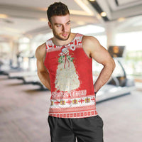 Georgia Christmas Chichilaki Men Tank Top Celebrate Georgian Tradition - Wonder Print Shop