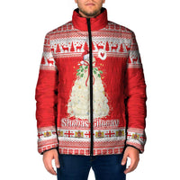 Georgia Christmas Chichilaki Padded Jacket Celebrate Georgian Tradition - Wonder Print Shop