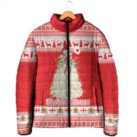 Georgia Christmas Chichilaki Padded Jacket Celebrate Georgian Tradition - Wonder Print Shop
