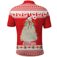 Georgia Christmas Chichilaki Polo Shirt Celebrate Georgian Tradition - Wonder Print Shop