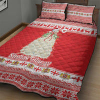 Georgia Christmas Chichilaki Quilt Bed Set Celebrate Georgian Tradition - Wonder Print Shop