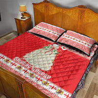 Georgia Christmas Chichilaki Quilt Bed Set Celebrate Georgian Tradition - Wonder Print Shop