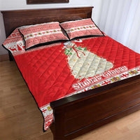 Georgia Christmas Chichilaki Quilt Bed Set Celebrate Georgian Tradition - Wonder Print Shop