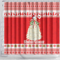 Georgia Christmas Chichilaki Shower Curtain Celebrate Georgian Tradition - Wonder Print Shop