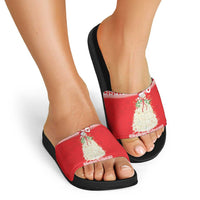 Georgia Christmas Chichilaki Slide Sandals Celebrate Georgian Tradition - Wonder Print Shop