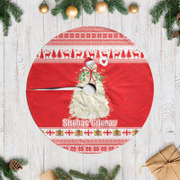 Georgia Christmas Chichilaki Tree Skirt Celebrate Georgian Tradition - Wonder Print Shop