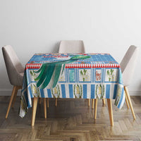 Guatemala Christmas Tablecloth Resplendent Queztal Libre Crezca Fecundo - Wonder Print Shop
