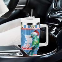 Guatemala Christmas Tumbler With Handle Resplendent Queztal Libre Crezca Fecundo - Wonder Print Shop