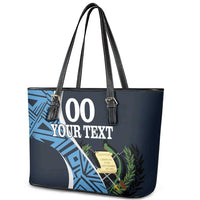 Custom Guatemala Football Leather Tote Bag Los Chapines Go Champion - Wonder Print Shop