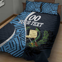 Custom Guatemala Football Quilt Bed Set Los Chapines Go Champion - Wonder Print Shop