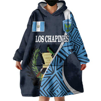 Custom Guatemala Football Wearable Blanket Hoodie Los Chapines Go Champion - Wonder Print Shop