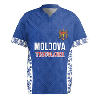 Custom Moldova Football Rugby Jersey Tricolorii Tree Of Life Blue Version - Wonder Print Shop