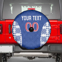 Custom Moldova Football Spare Tire Cover Tricolorii Tree Of Life Blue Version - Wonder Print Shop