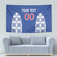 Custom Moldova Football Tapestry Tricolorii Tree Of Life Blue Version - Wonder Print Shop