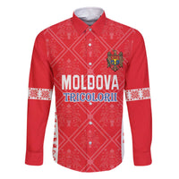 Custom Moldova Football Family Matching Off The Shoulder Long Sleeve Dress and Hawaiian Shirt Tricolorii Tree Of Life Red Version - Wonder Print Shop