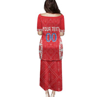 Custom Moldova Football Family Matching Puletasi and Hawaiian Shirt Tricolorii Tree Of Life Red Version - Wonder Print Shop