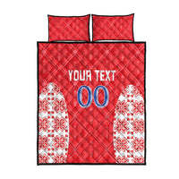 Custom Moldova Football Quilt Bed Set Tricolorii Tree Of Life Red Version - Wonder Print Shop