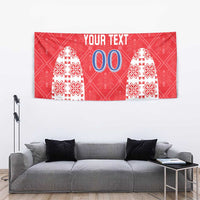 Custom Moldova Football Tapestry Tricolorii Tree Of Life Red Version - Wonder Print Shop