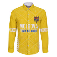 Custom Moldova Football Family Matching Puletasi and Hawaiian Shirt Tricolorii Tree Of Life Yellow Version - Wonder Print Shop