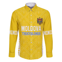 Custom Moldova Football Family Matching Summer Maxi Dress and Hawaiian Shirt Tricolorii Tree Of Life Yellow Version - Wonder Print Shop