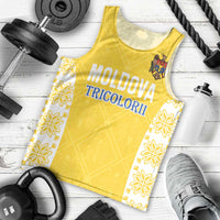 Custom Moldova Football Men Tank Top Tricolorii Tree Of Life Yellow Version - Wonder Print Shop