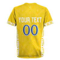Custom Moldova Football Rugby Jersey Tricolorii Tree Of Life Yellow Version - Wonder Print Shop